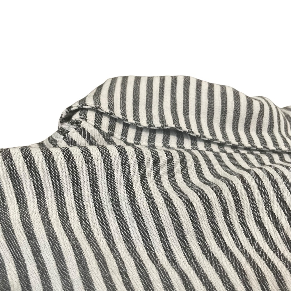 Z Supply Women's Black & White Striped Lalo Button-Up Long Sleeve Top Size XS/S - Picture 6 of 8
